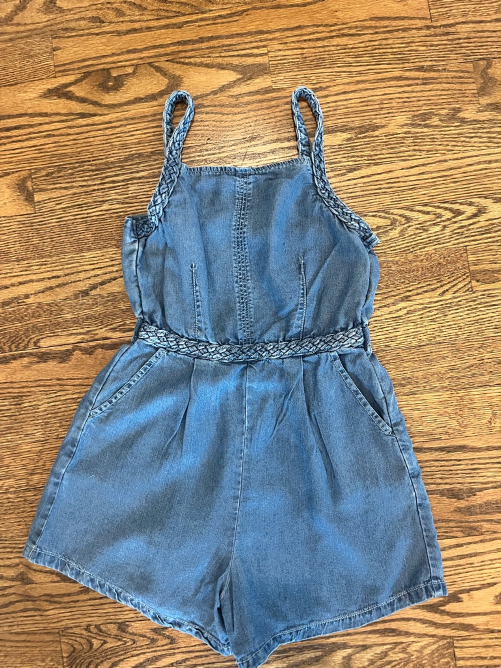 Girls Denim Romper